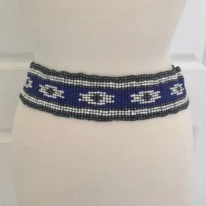 || Hollister || Rare! Beaded Elastic Belt